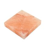 only fire Himalayan Salt Blcok Holder Salt Plate for Cooking Grilling Cutting and Serving- 8" X 8"