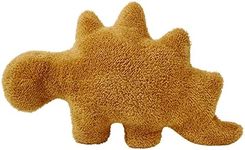 Isaacalyx Dino Nugget Pillow, Stegosaurus-18 inch Funny Gifts Soft Dinosaur Chicken Nuggets Pillow for Birthday Gifts, Dinosaur Theme Party Decorations (Stegosaurus, Small)