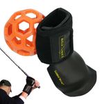 Golf Swing Trainer Ball, Golf Training Aids,Golf Swing Trainer Aid Golf Smart Ball, Smart Ball Posture Corrector With Corrective Wristband And Ball,Wrist Trainer For Golfer Beginner (orange)