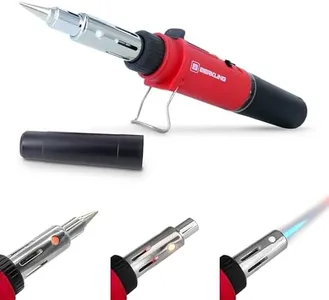 Berkling BSG-568 3-IN-1 Cordless Butane Gas Soldering Iron, Heat Gun Blower, Mini Torch - Self-Ignite, Instant Start, Rechargeable, Light Weight, Portable, Adjustable Flame Control, Up to 90 Mins