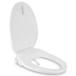 Rivix Electric Bidet Toilet Seat, Fits Elongated Toilets, White - Ultimate Comfort with Heated Seat, Built-in Nightlight, Easy Installation - Enhanced Cleanliness with Adjustable Water Settings.