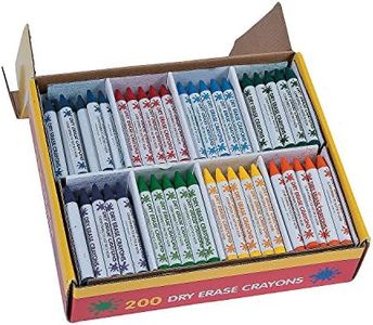 Fun Express Dry Erase Crayons Classpack 200 Pieces - Washable Whiteboard Crayons for Kids & Toddlers | Bulk Classroom Supplies for Teachers | School Supplies & Preschool Classroom Must Haves