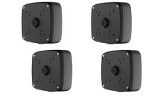 Lorex ACJNCD4BKB Outdoor Junction Box for 4 Screw Base Cameras (Black, 4 Pack)