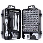 115 in 1 Screwdriver Set, magnetic DIY Precision Tool kit for Glasses PC Laptop Mobile Cell Phone Digital Watch (Taihom 115 in 1 Black)