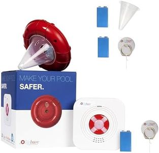 Lifebuoy Pool Alarm + Extra Accessories Pool Safety Alarm System for Inground, Above Ground, Covered & Uncovered Pools, Smart Motion Sensor for Baby, Child, pet Safety Controlled by APP.