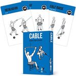 NewMe Fitness Cable Workout Cards, Instructional Fitness Deck for Women & Men, Beginner Fitness Guide to Training Exercises at Home or Gym