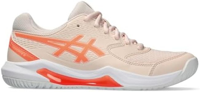 ASICS Women's Gel-Dedicate 8 Tennis Shoe, 9, Pearl Pink/Sun Coral