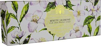 The English Soap Company Triple Gift Boxed Hand Soaps White Jasmine and Sandalwood 3 x 100g