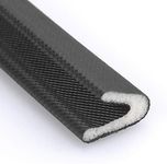 V Shape Weather Stripping, 1/2 Inch Wide X 26 Feet Long, Adhesive Weather Strip Door Frame Seal PU Foam Strip Weather Seal Door Insulation Anti Collision Soundproof (Black)