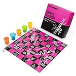 THE TWIDDLERS - Funnels and Ladders Drinking Board Game for Parties - Snakes and Ladders with 5 Shot Glasses, Pre Drinks Set for Students, Adults, Friends, Birthdays