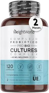 Prebióticos y Probióticos Intestinales con 20 Cepas Bacterianas - 120 Cápsulas | 60 Mil Millones UFC para la Flora Intestinal y Balance Interno | Apto para Veganos, Sin Lactosa y Sin OGM