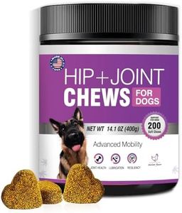 Glucosamine for Dogs Dog Hip and Joint Support Supplement Chews Chondroitin Treats with Msm Hemp Vitamins Arthritis Pain Relief Treatment Mobility Bites Supplements for Small Medium Large Breed Dogs