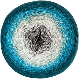 Yarn Art YarnArt Flowers Yarn 55% Cotton 45% Acrylic 250gr 1094yds Multicolor Cotton Yarn Rainbow Crochet Yarn Spring Summer - 1 Fine Sport Skein (289)