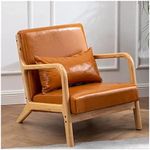 Mid-Century PU Leather Armchairs Mo