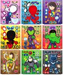 Spidey & Amazing Friends Stickers for Kids -27 Sheets Different Make a Face Crafts Sticker Sheets,Birthday Party Favor Supplies and Toys Gifts