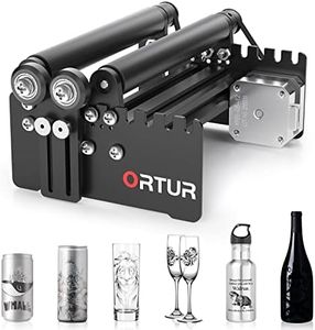 ORTUR Laser Rotary Roller, 360° Laser Engraver Y-axis Rotary Module for Engraving Cylindrical Objects Cans, 7 Adjustment Diameters, Min to 8mm, Compatible with Most Laser Engraving Machines