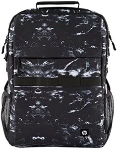 HP Campus 20L XL, 16.1" Notebook Backpack, Recycled Material, Dedicated Compartment for Computers and Tablets, Padded Inner Pockets, Two Side Pockets, Waterproof, Marbled