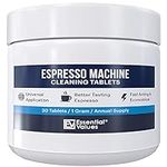 Essential Values Espresso Machine Cleaning Tablets compatible with Breville, Jura, Miele, 30 Count