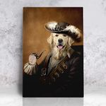 Awesometik Custom Pet Portrait from Photo - Historical Pet Portraits, Victorian Style Pet Portraits, Pet Portrait on Canvas, Funny Dog Portrait, Cat Portrait Funny Pet Portraits