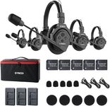 EACHSHOT SYNCO XTalk X5 2.4GHz Wireless Headset Intercom System Microphone Random Master Device 350m Operating Range for Movie Shoot Live Show Stage Performance Real-time Monitoring