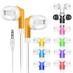 Kids Bulk Earbuds Headphones Earphones for Schools, Libraries, Hospitals,Gifts Individually Bagged (50pack)