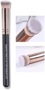 ENERGY Under Eye Concealer Brush Mini Flat Top Kabuki Foundation Brush with Synthetic Bristles for Concealing,Blending,Setting,Buffing with Powder,Liquid,Cream Cosmetics,Vegan Makeup Brush