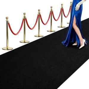 450GSM Extra Thick Black Carpet Runner for Party & Events, 4ft x 30ft