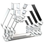 QAAQS House Cookie Cutter Set Large with Chimney - 5 Inch, 4 Inch, 3 Inch, 2 Inch - Christmas Gingerbread Cottage House Cookie Cutters Shapes Molds - Stainless Steel