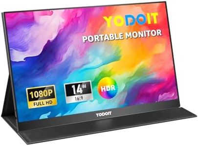 Yodoit Portable Monitor 14 Inch IPS FHD 1080P USB Type-C Laptop Screen Portable Gaming Monitor 100% SRGB 1920x1080 HDR with HDMI/USB C for MacBook PC Xbox PS4/5 Nintendo Switch Phone