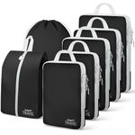 Compression Packing Cubes for Travel, Travel Essentials Luggage Organizer bags for Suitcase, Durable Compression Travel Packing Cubes for Carry on Backpack
