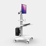 Likaymo Medical Trolley with Monitor Mount and Oral Scanner Holder, Dental Clinic Cart with Wheels for Hospital Beauty Salon (OC-1T)