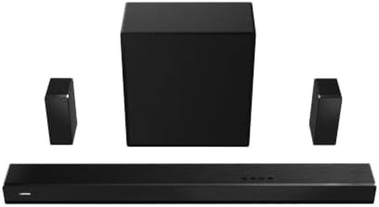 Toshiba M510WR 5.1 CH soundbar with Wireless subwoofer and Rear Surround Speakers, Dolby Atmos, DTS:X, Easy Control, 7 EQ Modes, Bluetooth 5.4