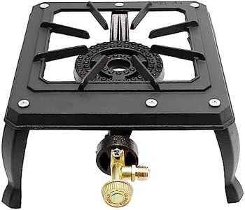 Portable Gas Stove, Iron Propane Camping Stoves LPG Gas Cooker, Outdoor Stove for BBQ,15000 BTU Camping Stove