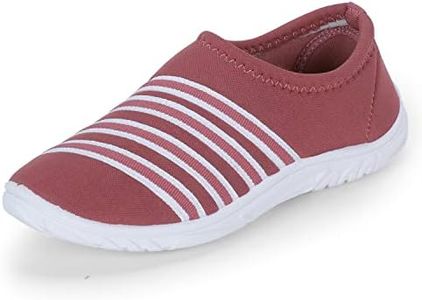 DOCTOR EXTRA SOFT Memory Foam Women's Shoes for Walking Gym Training,Casual, Sports,Slip-On,Lightweight Lace Up Athletics Slipon Running Sneaker for Ladies and Girls D-1002-FUCHSIA-8 UK
