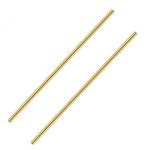 Comonc 2 PCS 8 mm/5/16 Solid Round Brass Rod Brass Bar Stock Lathe Bar Stock Kit Suitable for Lathe Turning,Knife Handles, DIY Craft,8mm/5/16 inch in Diameter 12 Inch in Length,C27400