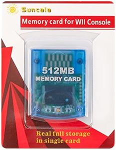 Suncala Memory Card Compatible with Gamecube and Wii Console, 512MB Memory Card for Nintendo Gamecube