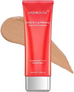 ANJOROUSA Body Coverage Perfector - Tattoo Cover Up Makeup,Body Foundation,Waterproof No Transfer Leg & Body Makeup (Warm)