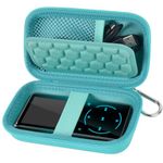 MP3 & MP4 Player Case for SOULCKER/G.G.Martinsen/Grtdhx/iPod Nano/Sandisk Music Player/Sony NW-A45 and Other Music Players with Bluetooth. Fit for Earbuds, USB Cable, Memory Card - Green