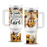 Sunflower Country Music Gifts, Country Music Tumbler Cup, Gifts for Country Music Girls Tumbler, 40oz Country Music Travel Coffee Mug for Christmas Birthday