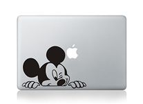 Macbook 13 inch decal sticker Disney Mickey Mouse Peeking art for Apple Laptop