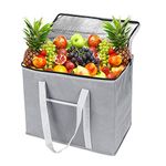 Soft Cool Bag, Cooler Bag Box, 30L Thermal Food Delivery Bag, Large Cool Box, Insulated Picnic Lunch Bag, Foldable Grocery Shopping Bags, Cooling Bag for Camping BBQ Shopping Fishing Travel Outdoors