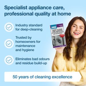 HG Washing Machine & Dishwasher Cleaner – Deep Clean Powder