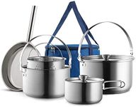 Camping Cookware Set 304 Stainless 