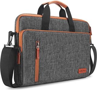 KIZUNA Laptop Bag Case 17 Inch Shoulder Messenger Sleeve Briefcase Handbag For LG gram 17/Predator PH717-71-746/Dell G7/17.3" HP ProBook 470/17.3" Lenovo Ideapad700/Y700/DELL Precision 7710,Brown