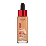 L’Oréal Paris Infallible 24H Tinted Serum Foundation, Light-weight Coverage, Dewy & Radiant Finish, Transfer-proof, 30ml