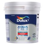 Dulux Aquatech DampProtect Basecoat, Exterior Waterproof Basecoat for Terrace Roof and Walls, 3 Year Waterproofing Performance, Crack-bridging, Solar Reflective Coating, 10 Liter