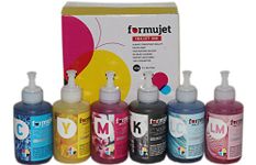 Formujet Sublimation Ink DTP SUB Compatible for Epson L800, L1800, L805, L850, L810, R230, Epson T60, EpsonTx (6 Color X 100g CYMK LC LM)