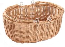 Wicker Picnic Baskets with Handles.Kingwillow. (Natural)