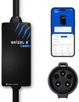 Grizzl-E Mini Connect Level 1-2 Portable Electric Vehicle (EV) Charger up to 40 Amp, UL Certified, Indoor/Outdoor Electric Car Fast Charging Station, NEMA 14-50 Plug, 25 feet Cable, J1772 Connector
