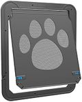 Large Dog Door for Screen Door, Easy Install Lockable Pet Screen Door for Sliding Door, Doggy Screen Door